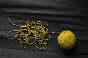 Thread Yellow Cotton