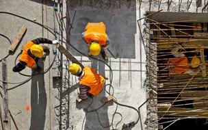 Workers on Industry construction