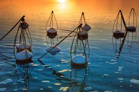 salt mining farm in Nha Trang, Vietnam