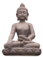 Buddha with cup, Ceramic Figurine