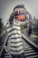Fire Flame in hand