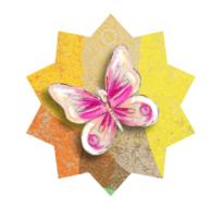 butterfly star tag scrapbooking drawing