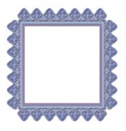 picture frame blue drawing