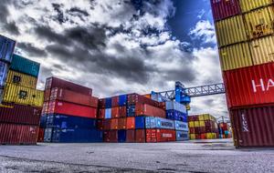 Container Port dark sky