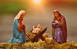 Christmas Crib Figure ceramic