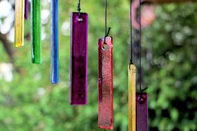 Glass Purple and pink and yellow