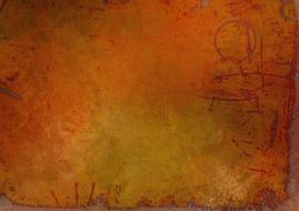 drawing rustic red