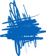 blue splash lines drawing