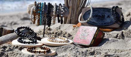 bracelets for sale on the beach