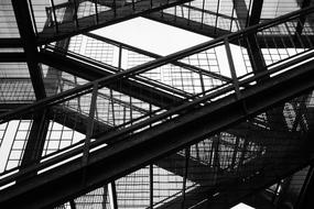 Emergency Exit, metal Staircase