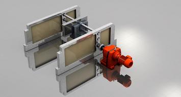 3d model of the motor, with the reflection, clipart