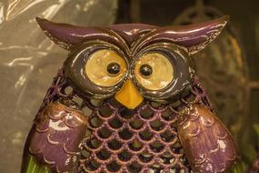 ceramic Owl Decoration Figure