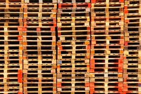 stack of wooden Pallets