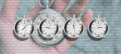 stopwatch time management drawing