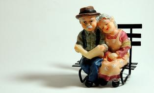Casal Elderly people ceramic