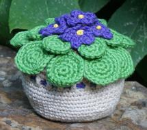 African Violet Handmade