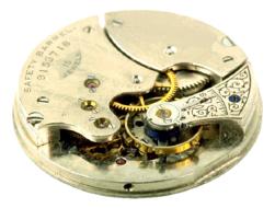 open vintage Clockwork, macro