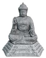Buddha grey Stone Figure