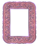 ornamental pink frame for picture