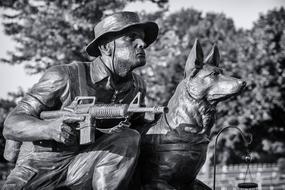 Working Dog statue