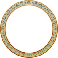 border ring celtic knot as a drawing
