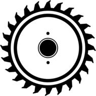 clipart of saw blade round circular