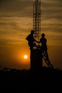 Working People and sunset