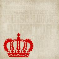 background square crown drawing