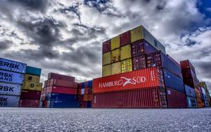 Container Port dark cloud