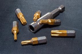 set of coated Torx Bits