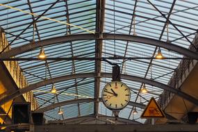 old clock under the roof