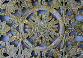 wrought iron floral ornament