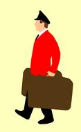 doorman as a drawing