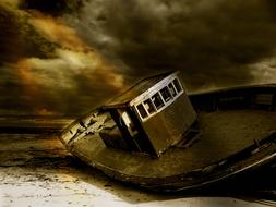 Wreck Boat mysticism night