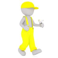 males 3d in yellow drawing