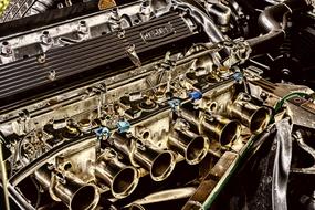 Jaguar engine close-up