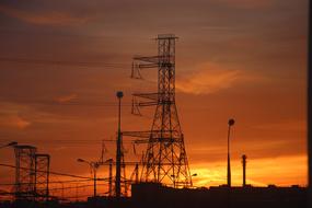 Industry Energy Sky orange