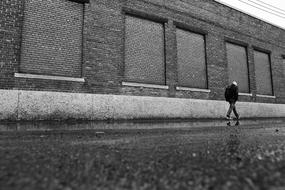 Industrial Building Bricks black and white