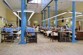 women at work on Sewing Factory, Cuba, Havana