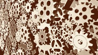 lot of abstract Gears, background