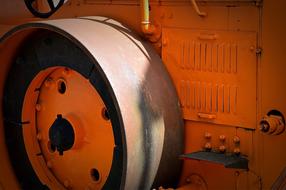 Steam Roller Construction orange