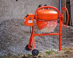 Work Craft Concrete Mixer red
