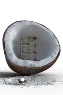 Coconut Nut Site poster drawing