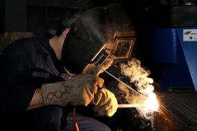 Welding Worker metal,