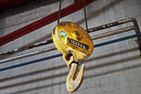 crane in the lost place