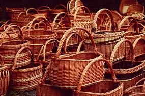 shop of wicker baskets