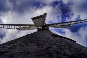 windmill from low angle perspective