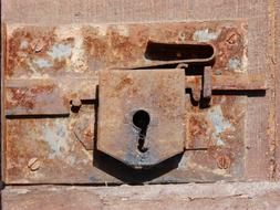 Lock Bolt Door rusty