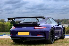 purple sports Porsche 911 Gt3Rs
