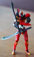 Toy Anime Character red plastic
